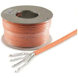 smart CAT.7 Verlegekabel SMART-MULTIMEDIA BasicPro, 50m, orange (S/FTP, 50 m), Netzwerkkabel