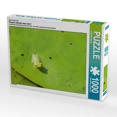 CALVENDO Puzzle Ein Motiv aus dem Kalender Frosch müsste man sein! | 1000 Teile Lege-Größe 64x48cm Foto-Puzzle für glückliche Stunden