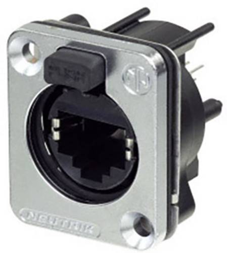 Neutrik Chassisbuchse NE8FDV-SE-CON Buchse, Einbau vertikal Polzahl Sensoren 8P8C Silber 1St.