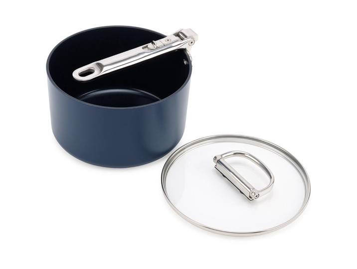 Stielkasserolle Joseph Joseph blau/silber Diverse Rund B 19.8 T 38 cm - Stielkasserolle