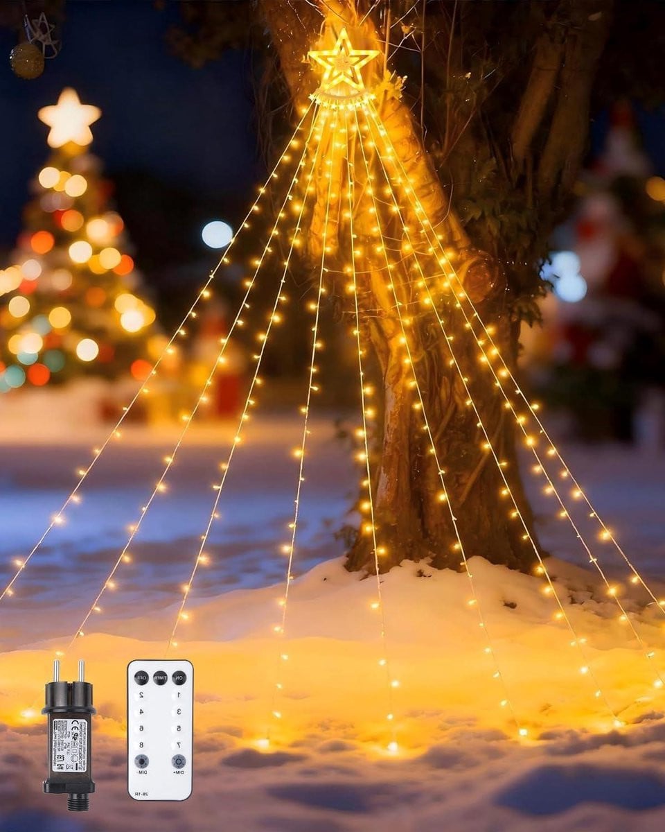 Lichtsnoer Sterren Decoratieve Verlichting met 360 Warm Witte LED Lampjes - 3,5 Meter