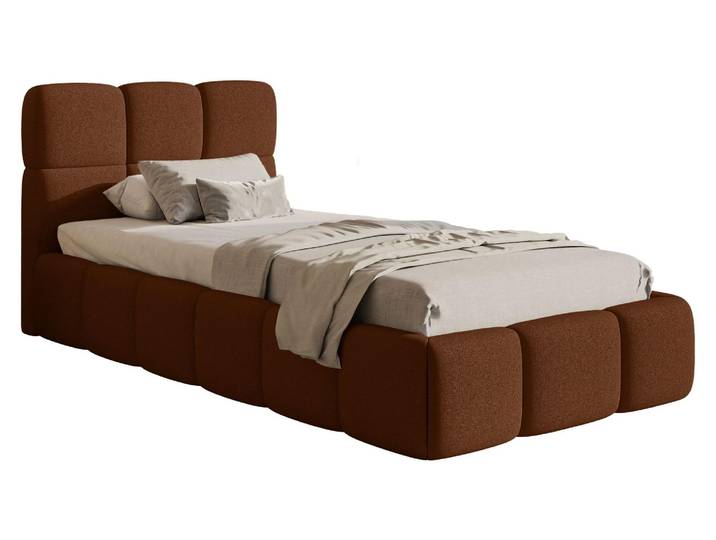 Selsey Cloudy – Lit rembourré 90 x 200 cm\, chenille cuivrée