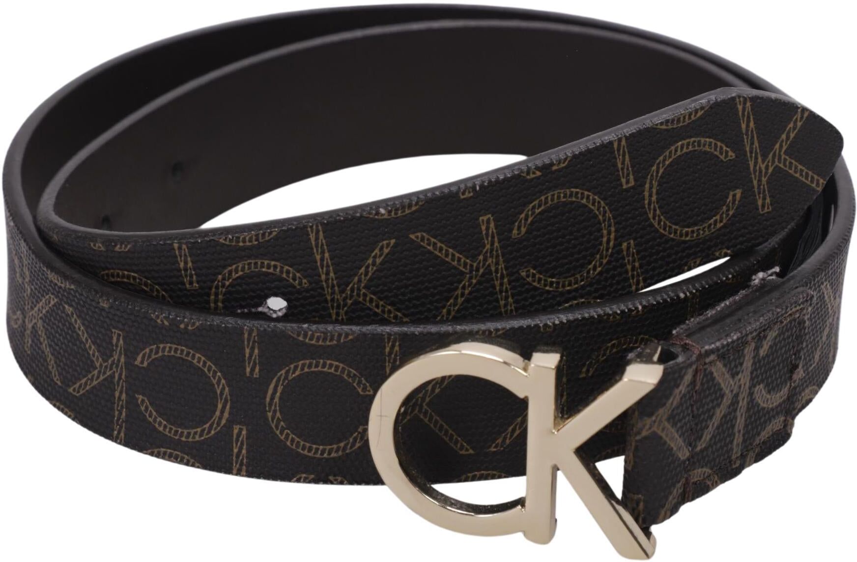 Calvin Klein Damen Gürtel, Schwarz, Gr. 75, Kunstleder - Second Hand