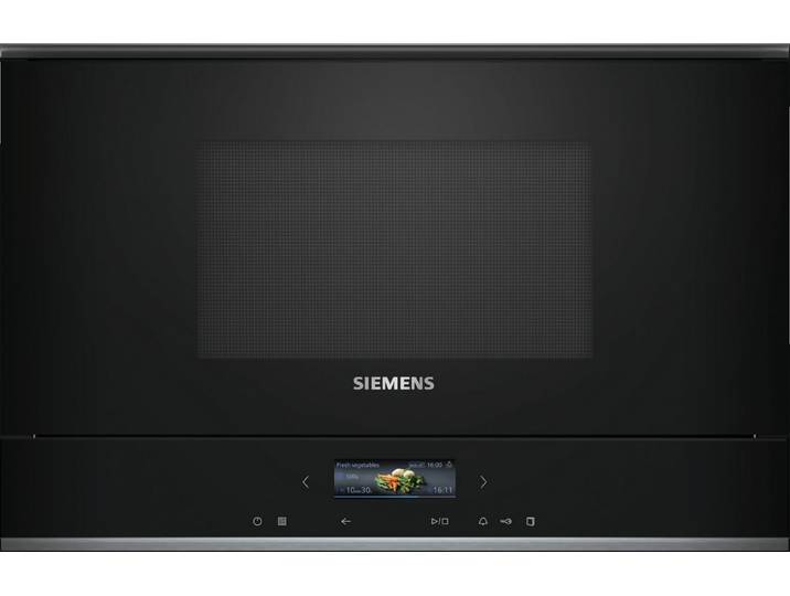 SIEMENS Einbau-Mikrowelle BF722L1B1, Mikrowelle, 21 l, TouchControl Funktion für eine einfache & innovative Bedienung