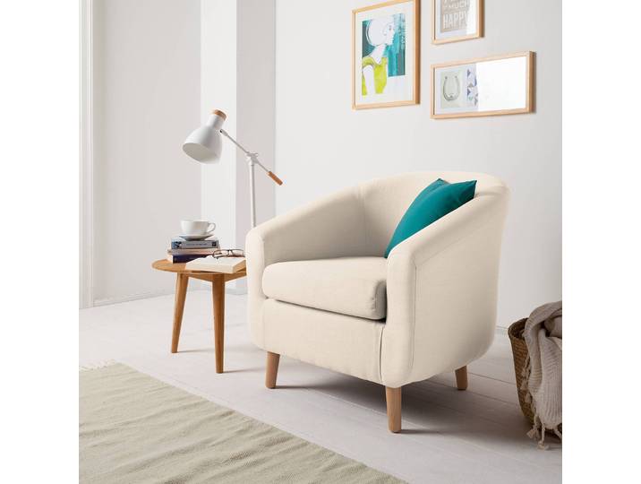 Sessel Little Beige/Beige Webstoff Tuala