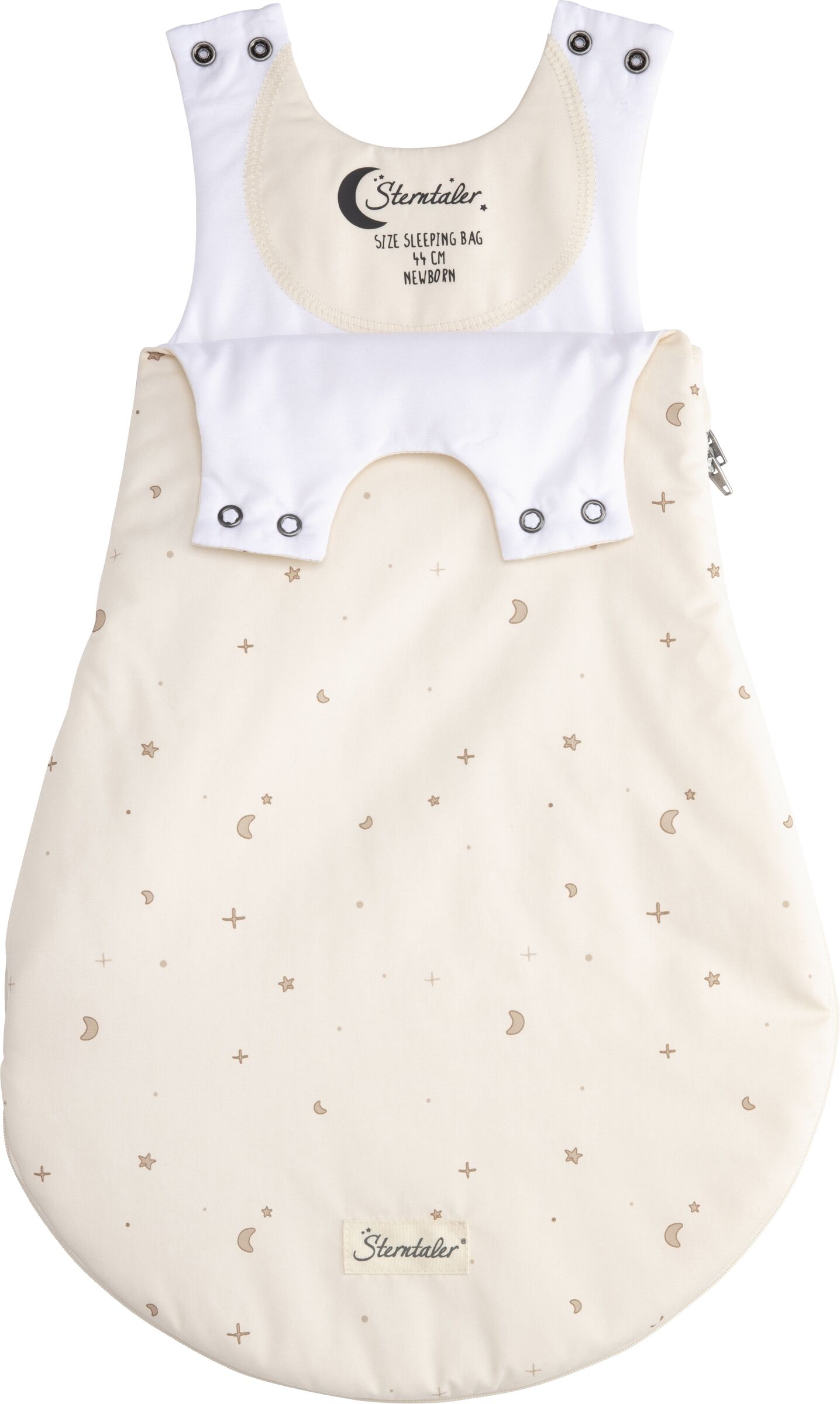 Babyschlafsack STERNTALER "Babyschlafsack 62/68 Edda", Kinder, Gr. Blacklist, beige (ecru), Obermaterial: 60% Baumwolle CO. 40% Polyester PES., Schlafsäcke Babyschlafsack