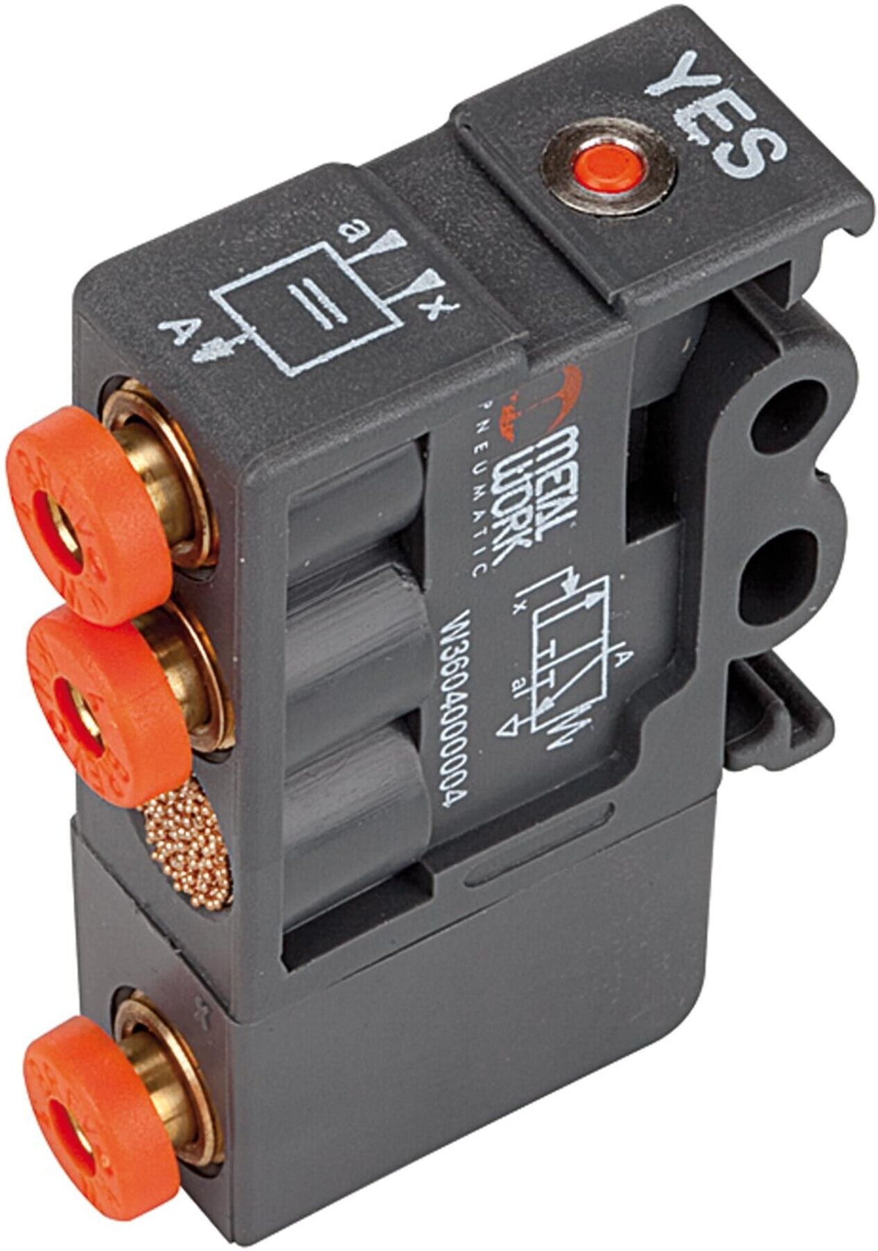 Riegler Pneumatik Logikelement, YES, Technopolymer, DN 2,7 (W 36-4)