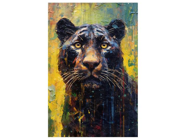 Acrylglasbild Black Panther image LAND