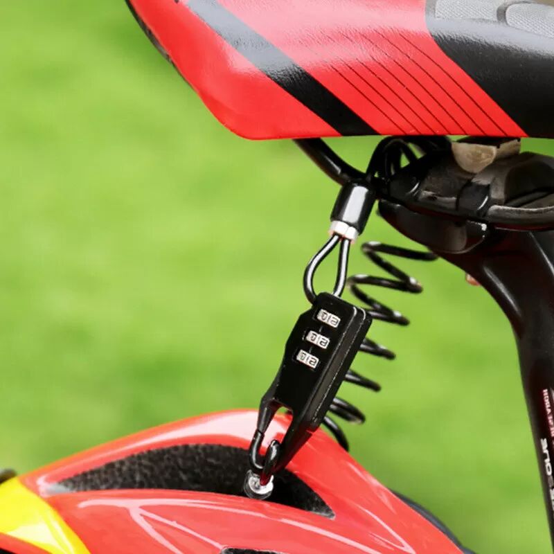 INF Antivol pour casque de moto, antivol pour casque de vélo, câble à 3 chiffres
