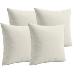 4er Set Deko-Kissen 45x45 cm