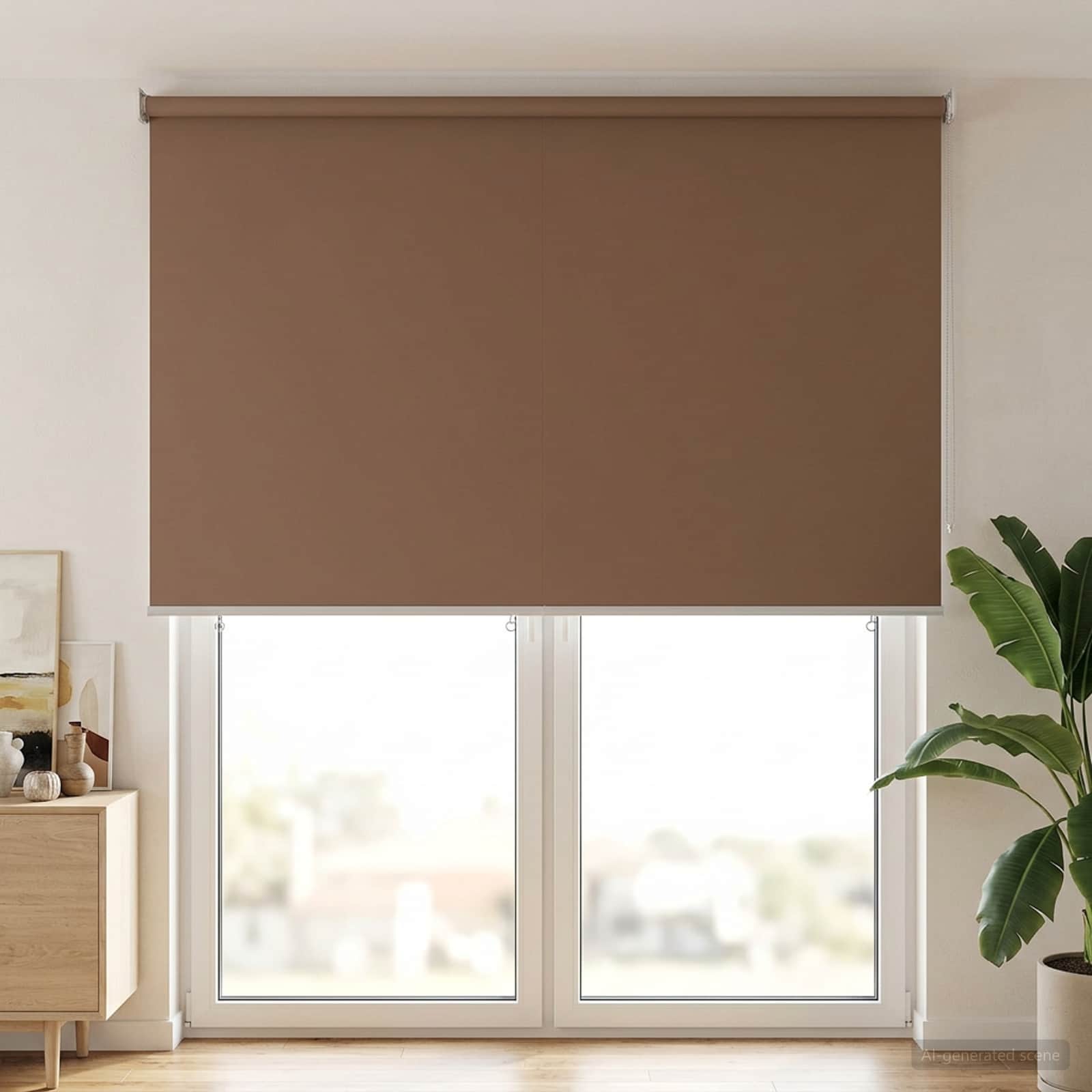 vidaXL Store roulant extérieur protection UV Taupe