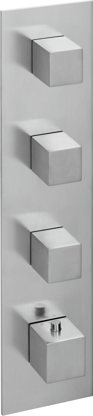 Herzbach Logic XL Herzbach Universal module thermostat Universal , tableau de bord carré, Inox brossé