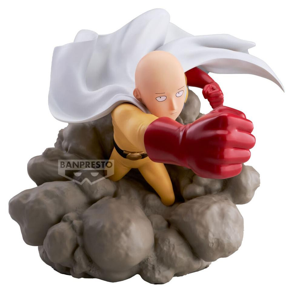 Banpresto One Punch Man Saitama Figuur, 15 cm – Anime verzamelbeeldje