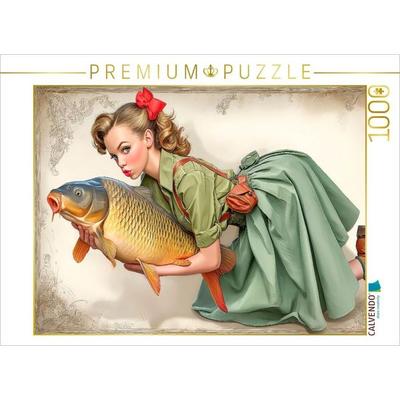 CALVENDO Puzzle Mann o Mann, der Fisch ist riesig | 1000 Teile Lege-Größe 64x48cm Foto-Puzzle für glückliche Stunden, Game von , Calvendo Puzzle