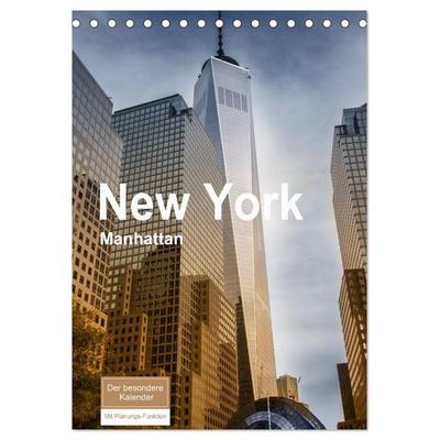 New York - Manhattan (Tischkalender 2025 DIN A5 hoch), CALVENDO Monatskalender