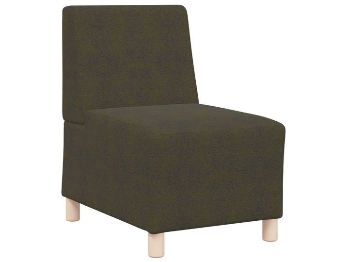 vidaXL Sofa-Stuhl ohne Armlehnen Armeegrün 55 cm Wildleder-Optik