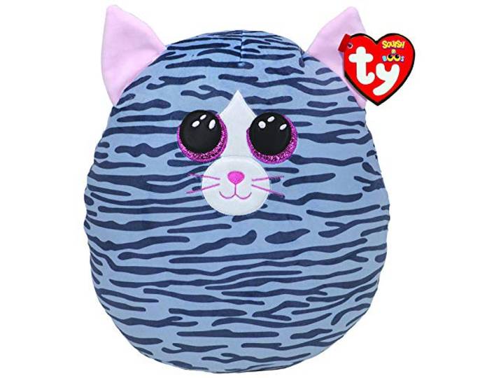 Ty – Squish a Boos – pluche kussen voor kinderen Kiki de kat, 20 cm, Ty – 39290