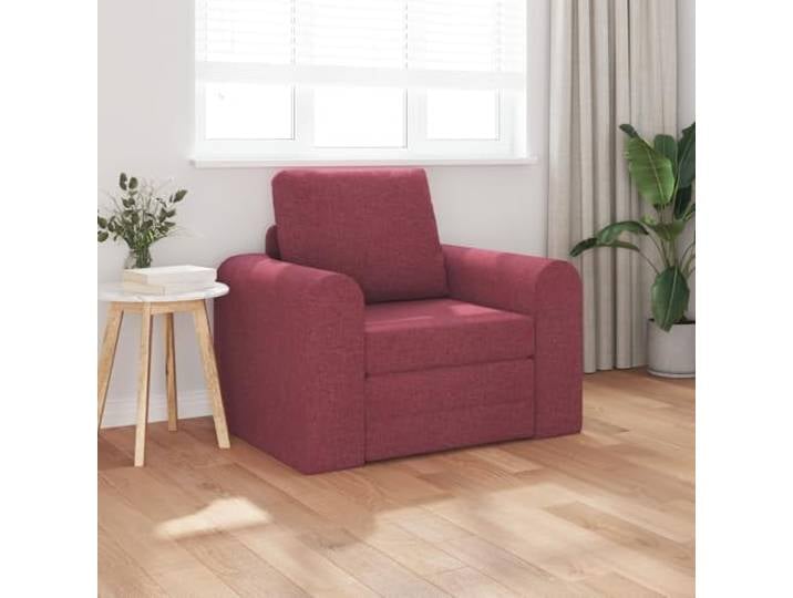 HEFZGDB Boden Schlafsofa 2-in-1 Burgunderrot 98x71x83 cm Stoff Sessel mit gepolstertem Komfort und vielseitiger Nutzung als bequemes Gästebett für Wohnzimmer oder Schlafzimmer,