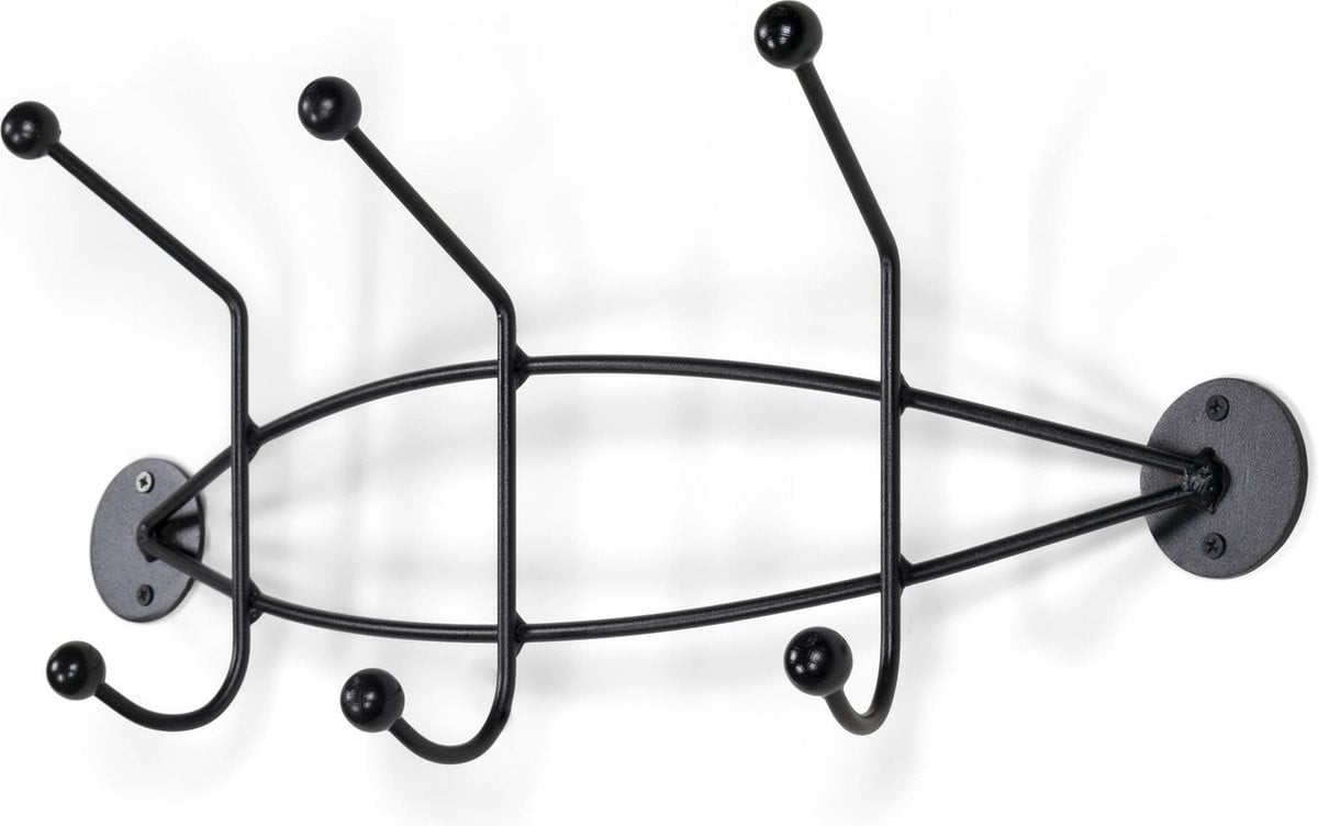 Spinder Design Wandkapstok Barato 2 - Zwart - Staal