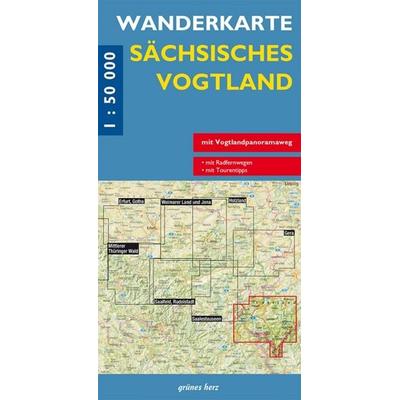Wanderkarte Sächsisches Vogtland 1:50.000, Sonstige von , Grünes Herz, 978-3-86636-043-3