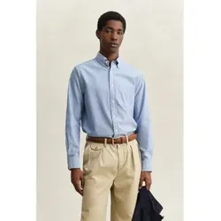 Gant für Herren. 3250255 Blaues Oxford-Hemd Regular Fit Archive (S), Lässig, Baumwolle, Klassisch, Langarm