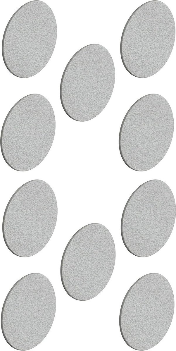 10x Zelfklevende Afdekdoppen 18mm Grijs voor Meubels en Boorgaten