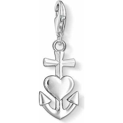 Charm-Einhänger THOMAS SABO "Kreuz-, Herz-, Anker-Design, Glaube, Liebe, Hoffnung", silber (silberfarben), Charms, Damen, Silber 925 (recycelt)