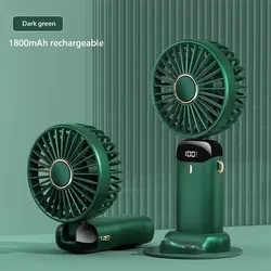 Mini-Handventilator faltbar mit USB und 5 Stufen - green