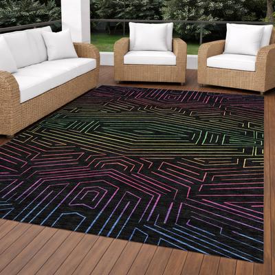 Addison Rugs Machine Washable Indoor/ Outdoor Modern Ulm Chantille Rug