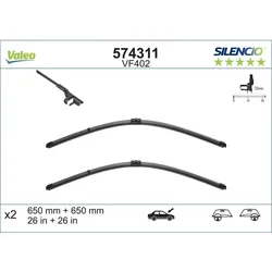 Scheibenwischer VALEO 574311 für Porsche VW Mercedes-Benz Cayenne Touareg E