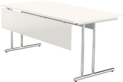 Knieraumblende Toledo, für Schreibtische ab Breite 1600 mm, B 1450 x H 300 mm, weiß