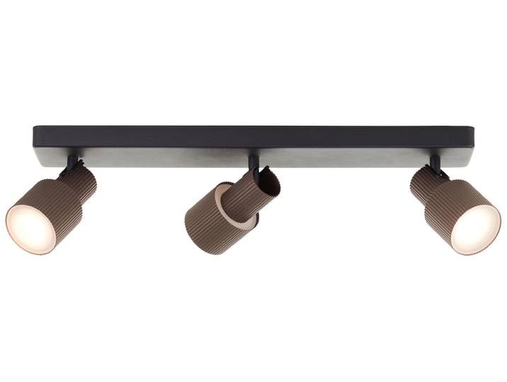 Rampe de spots BRILLIANT\, 3 spots\, Cadiz noir\, IP20\, GU10\, dimmable\, ampoule LED incluse et remplaçable