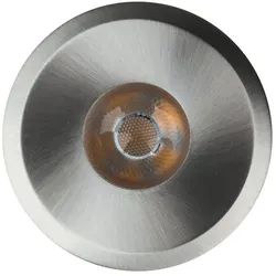 HEITRONIC LED Einbaustrahler AUSTIN, Rund, 6W 2700K 450lm 35°, Aluminium gebürstet HEI-23374