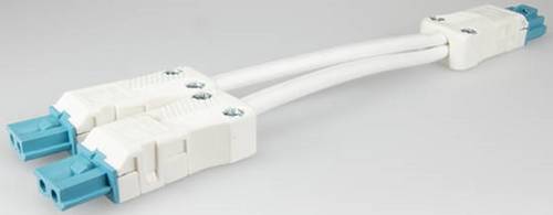 Adels-Contact 14992152 Steckverbinder Netz-Stecker - Netz-Buchse Gesamtpolzahl: 2 Weiß 200St.