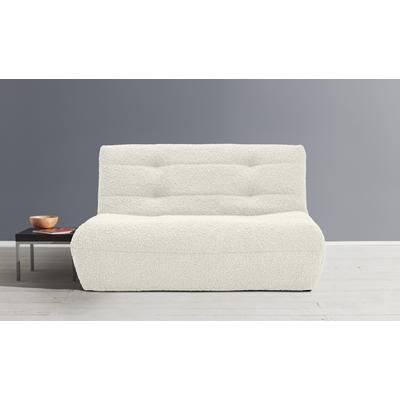 Schlafsofa ELL + ELL "Vanja", weiß (nat weiß), B:150cm H:85cm T:100cm, Sofas, Schlafsofa