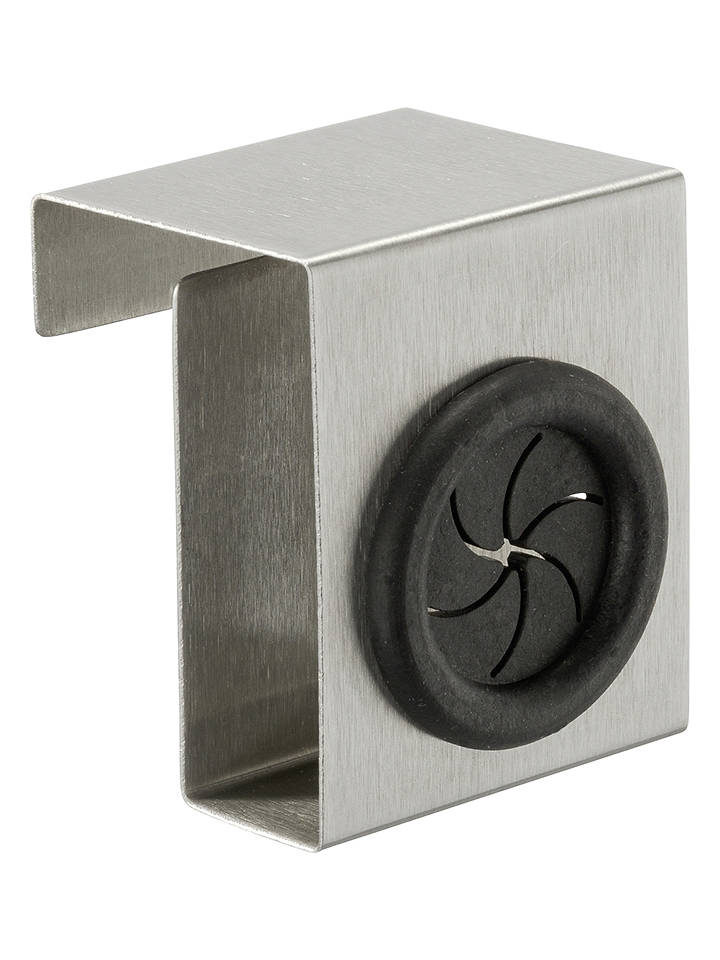 Wenko Türhaken in Hellgrau/ Schwarz - (B)5 x (H)6 x (T)4 cm - onesize