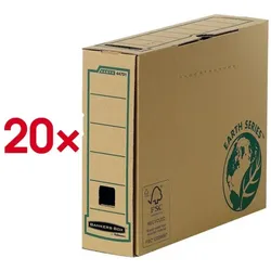 Bankers Box Earth Series Ablagebox »Earth« schmal - 20 Stück braun