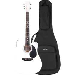 Classic Cantabile WS-10WH-CE Westerngitarre Gigbag Set