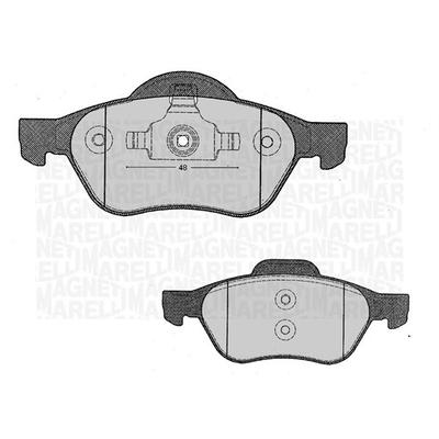 MAGNETI MARELLI Bremsbelagsatz, Scheibenbremse 363916060381 für RENAULT