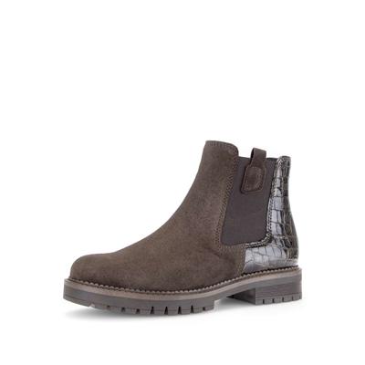 Chelseaboots GABOR "Chelsea Boot", Damen, Gr. 38,5, braun, Schuhe Chelseaboots