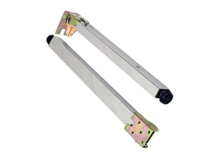 QTILEGSOZ Klappbare Tischbeine aus Edelstahl, 1 Stück 0-90°-Verriegelung, verstellbare Füße, rostfrei, platzsparende DIY-Möbelstütze(37in)