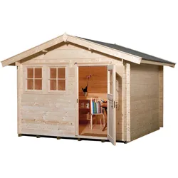 Weka Gartenhaus 139 mit Vordach 300 x 300 cm - 50 % Rabatt auf Dacheindeckung