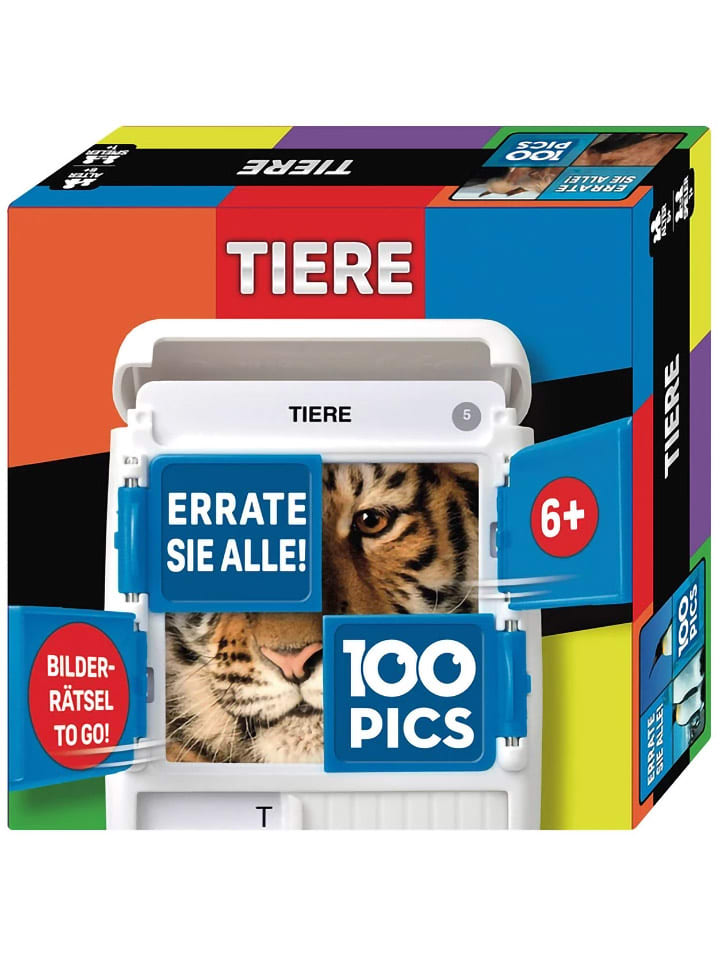 Carletto Ratespiel "100 Pics - Tiere" - ab 6 Jahren - onesize