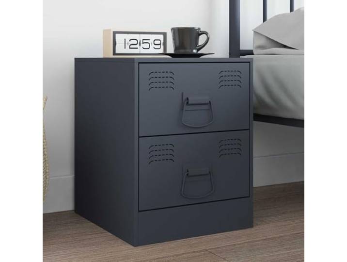Kaelestia Schrankgriffe Anthrazit Metall 85 x 45 mm pulverbeschichtet für Möbel, Schublade, Tür, Kommode, Küche, Bad, Schlafzimmer, Wohnzimmer, Büro, langlebig, modernes Design