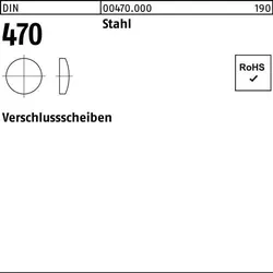 Verschlußscheibe DIN 470 63 Stahl 25 Stück