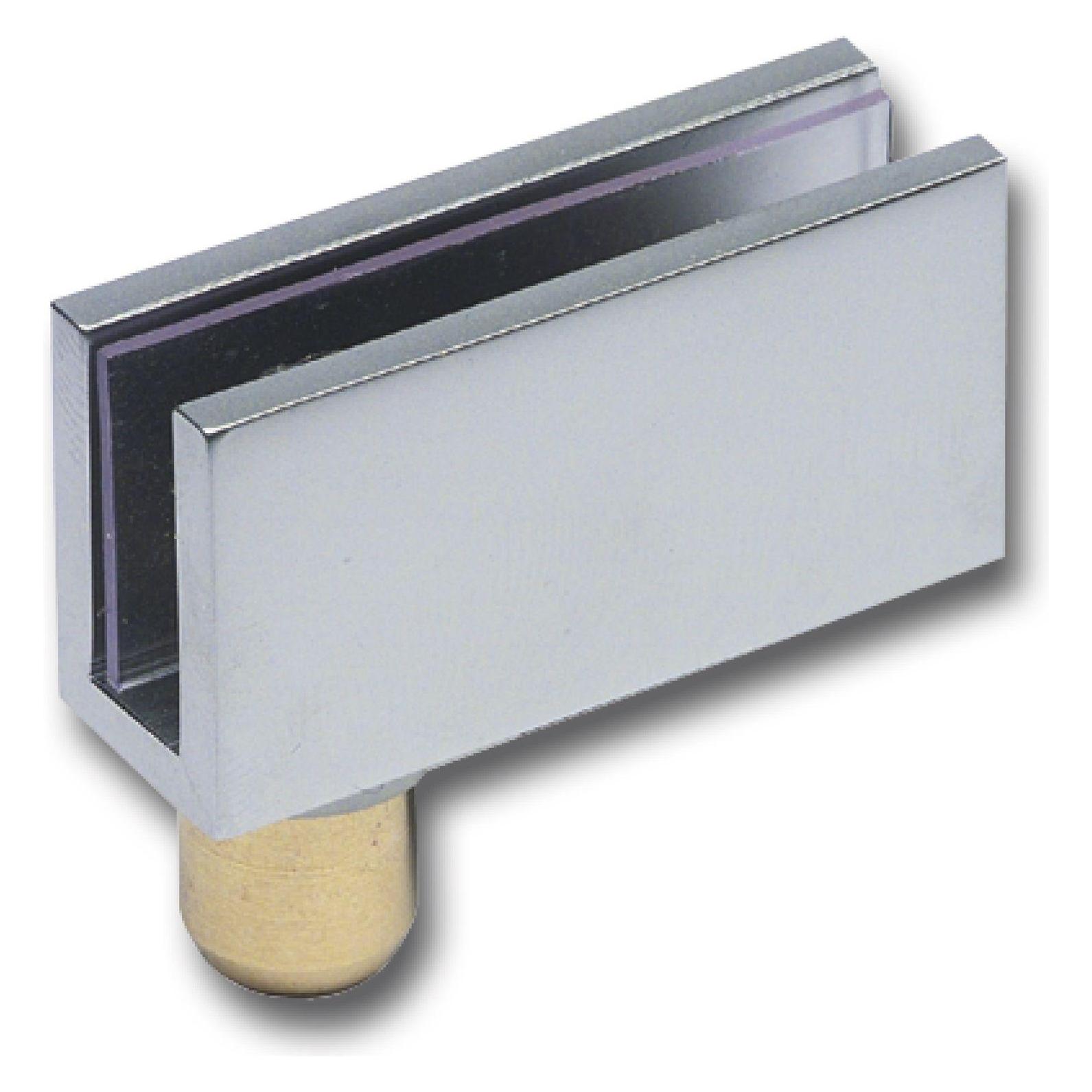 Fonsegrive Glastürscharnier FZ 4-6, Glas 4-6 mm 40x20 mm, Messing verchromt matt (42719618)