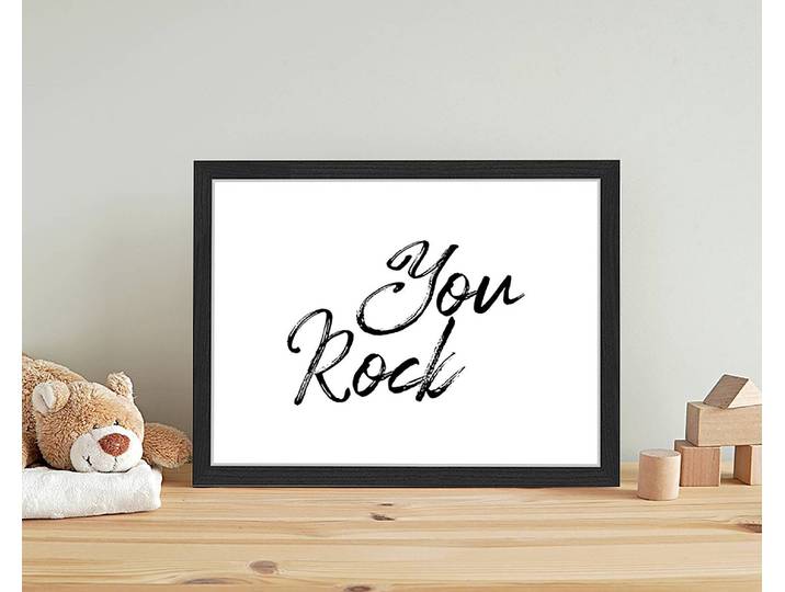 Tableau déco You Rock 33 x 43cm Multicolore