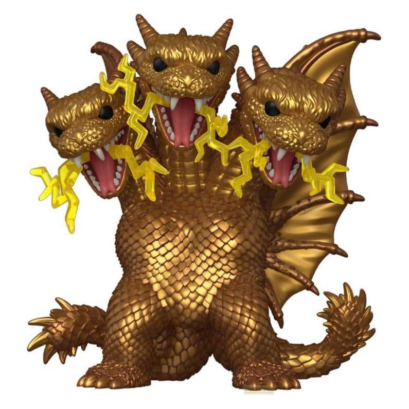 Funko *heo Exclusive Edition* Godzilla Super Sized POP! Movies Vinyl Figur King Ghidora (Electric) 15 cm (63759)