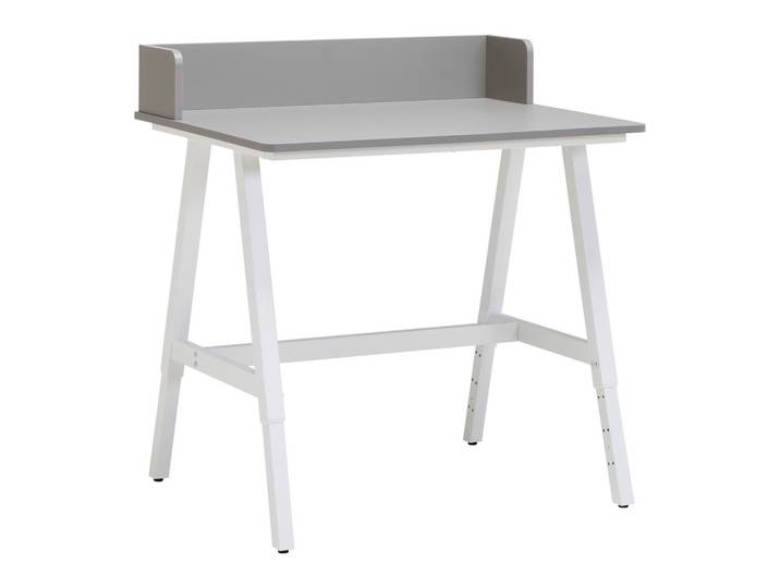 Schreibtisch höhenverstellbar höhenverstellbar 80/54-85/60 cm Grau, Weiss