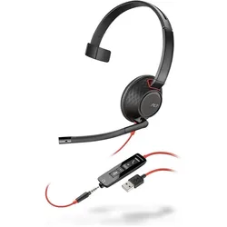 HP Poly Blackwire 5210 (Kabelgebunden, USB-A), Office Headset, Schwarz